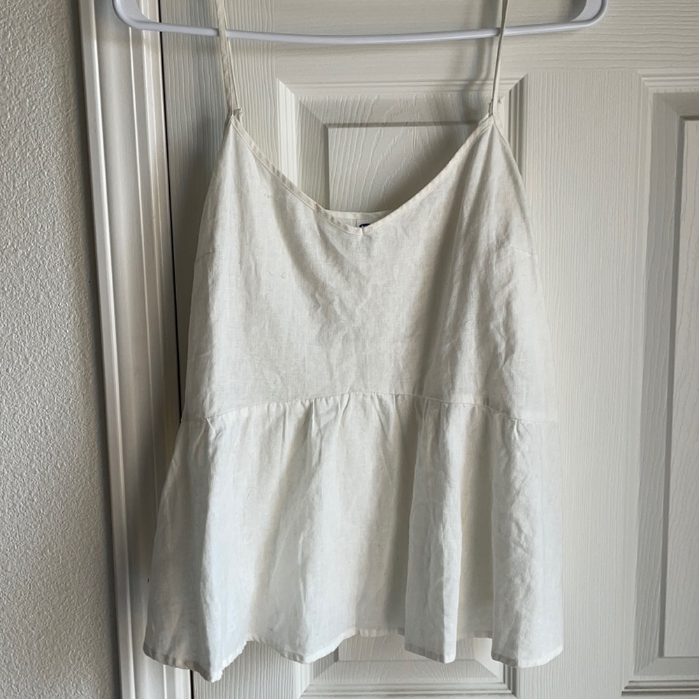 Linen Peplum top